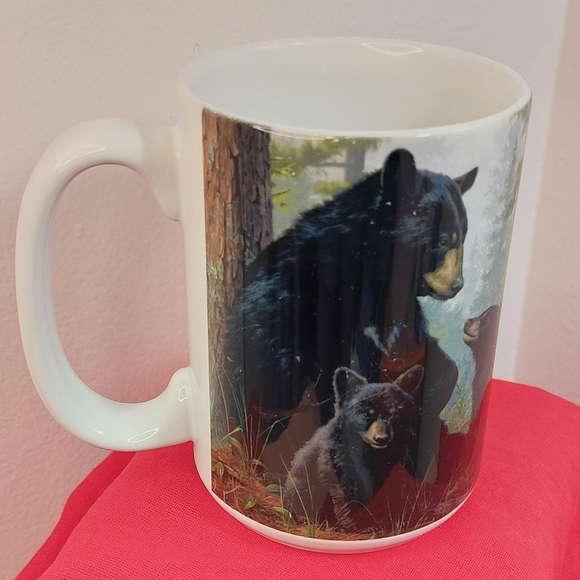 Bear and Cubs Coffee Mug 16 oz NWOT Made in Thailand - Picture 3 of 7
